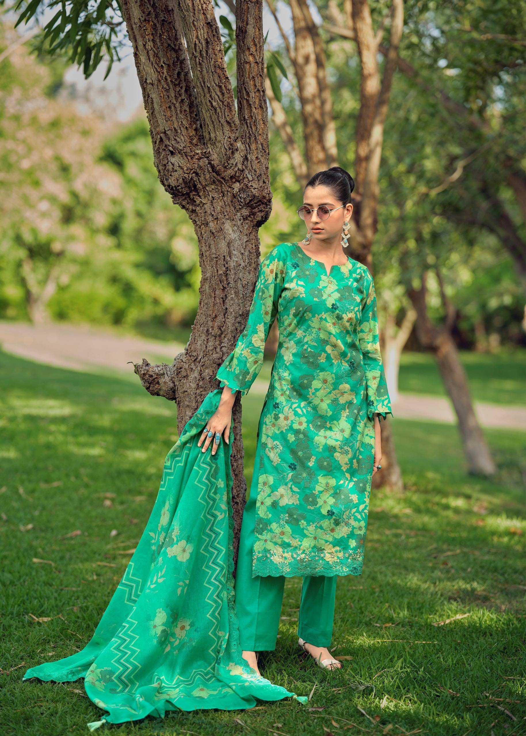 IZNIK VOL 2 By THE HERMITAGE SHOP 101 To 104 Series Premium COTTON LAWN dresses at Wholesale Price